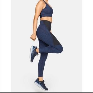 Outdoor Voices TechSweat 3/4 Two-Tone Leggings